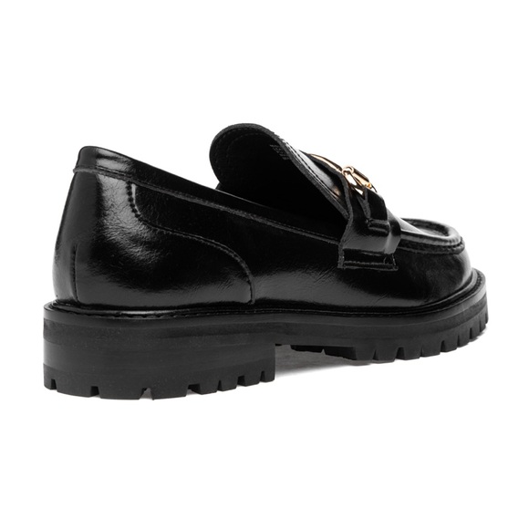 Steve Madden Mistor Loafer Black Leather - Picture 2 of 9